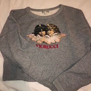 (RARE) FIORUCCI Angels Cropped Sweatshirt Size M